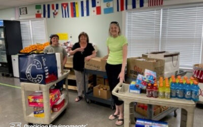 Precision Environments’ Donation to CAIN Rainbow Choice Food Pantry